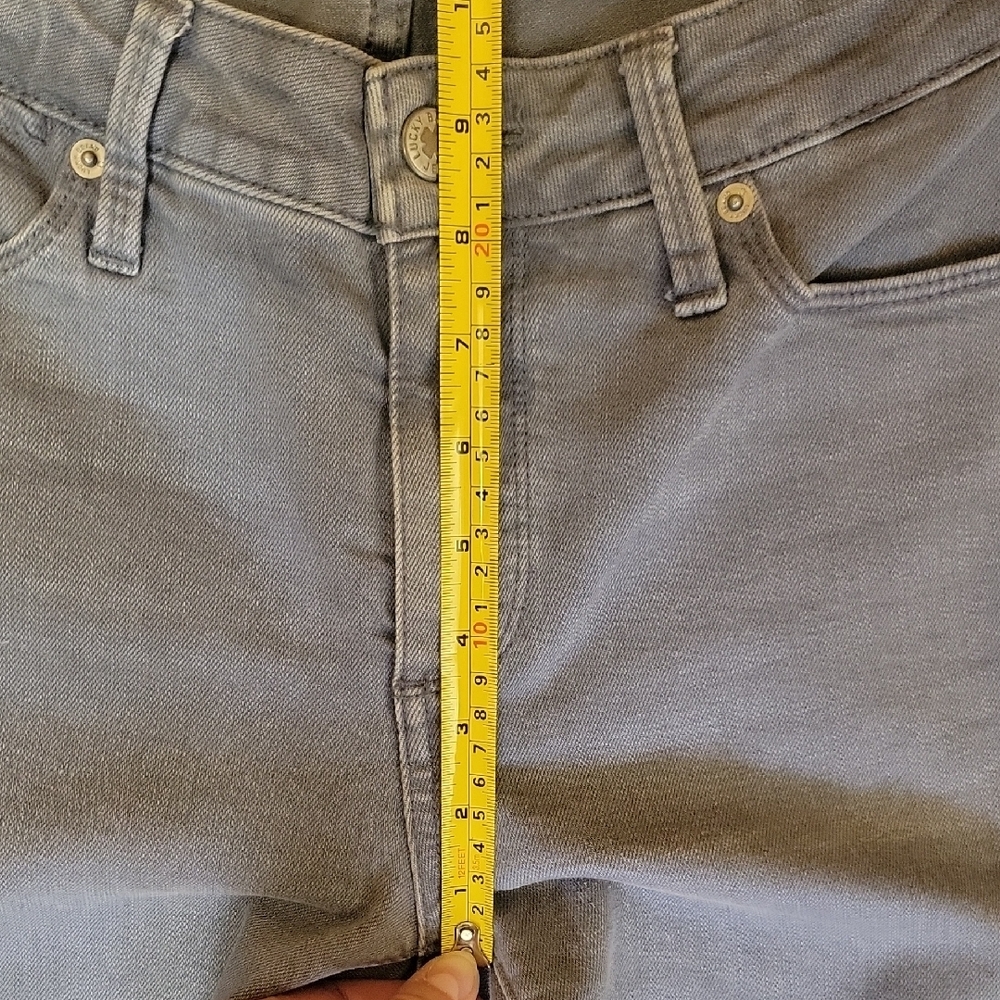 Lucky Brand Size 2/26 Womens Light Gray Hayden Skinny Denim - Picture 9 of 14